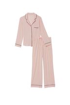 Victoria's Secret Purest Pink Mini Pin Dots Modal Long Pyjamas