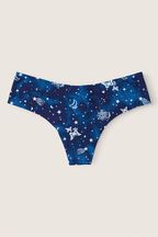Victoria's Secret PINK Beaming Blue Constellation NoShow Thong Knickers