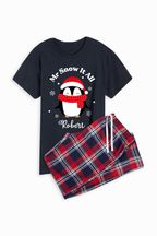 Personalised Christmas Penguin Mens Pyjamas by Dollymix