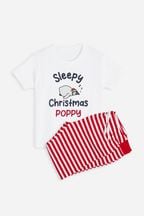 Personalised Sleepy Christmas Toddler Pyjamas by Dollymix
