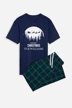Personalised Christmas Snowglobe Mens Pyjamas by Dollymix