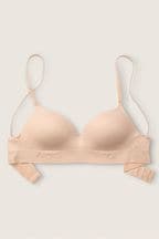 Victoria's Secret PINK Champagne Nude Non Wired Push Up Smooth T-Shirt Bra