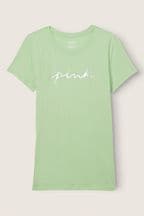 Victoria's Secret PINK Soft Jade Green Short Sleeve T-Shirt