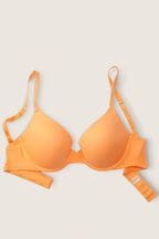 Victoria's Secret PINK Citrus Orange Smooth Push Up T-Shirt Bra