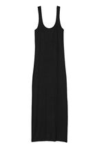 Victoria's Secret Black Modal Ribbed Long Slip Dress