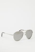 Lipsy Silver Aviator Sunglasses
