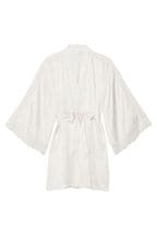 Victoria's Secret Coconut White Lace Inset Robe