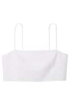 Victoria's Secret White Linen Crop Top