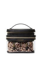 Victoria's Secret Luxe Leopard Brown 4 in 1 Makeup Bag