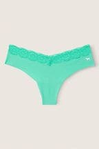 Victoria's Secret PINK Teal Ice Green NoShow Thong Underwear