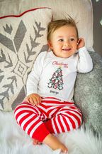 Personalised Penguins Pyjama Set for Babies by Percy & Nell