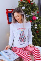 Personalised Penguins Pyjama Set for Ladies by Percy & Nell
