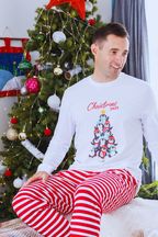 Personalised Penguins Pyjama Set for Men by Percy & Nell
