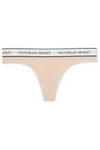 Victoria's Secret Nude Thong Logo Knickers
