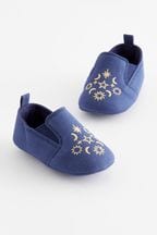 Navy Occasion Baby Shoes (0-2mths)