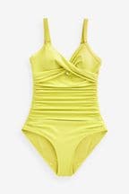 Lime Green Tummy Shaping Control Swimsuit
