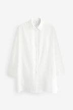 White Beach Shirt Cover-Up