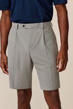 Cement Grey Motionflex Stretch Suit: Shorts