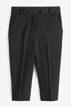 Black Cropped Capri Trousers