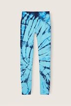 Victoria's Secret PINK Light Sky Spiral Tie Dye Blue Seamless High Waist Full Length Legging