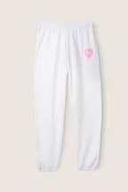 Victoria's Secret PINK Optic White Pink Originals Fleece Baggy Jogger