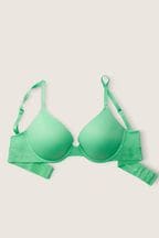 Victoria's Secret PINK Peppermint Daisy Green Smooth Push Up Bra
