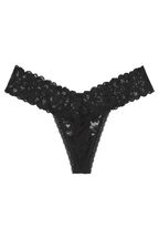 Victoria's Secret Black Lace Thong Knickers