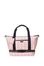 Victoria's Secret Pink Iconic Stripe The Getaway Overnight Bag