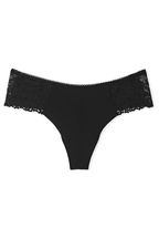 Victoria's Secret Black Lace No Show Knickers