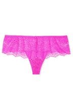 Victoria's Secret Pink Berry Floral Lace Hipster Thong Knickers