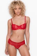 Victoria's Secret Lipstick Lace Hipster Thong Joggery
