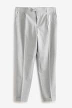 Light Grey Relaxed Fit Motionflex Stretch Suit: Trousers