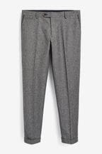 Slim Fit Trimmed Donegal Suit: Trousers