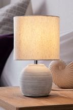 Grey Fairford Bedside Table Lamp