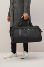 Black Nylon Holdall Luggage Bag