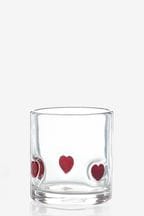 Red Heart Tumbler Glasses Pack of 2