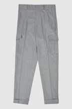 Reiss Grey Pole Cargo Pocket Trousers