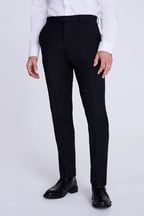 MOSS Performance Tailored Fit Black Suit: Trousers