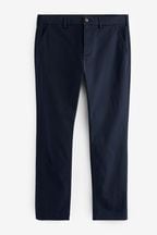 Navy Blue Slim Stretch Premium Chino Trousers