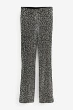 Flared Sequin Trousers