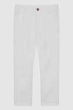 Reiss White Pitch Junior Slim Fit Casual Chinos