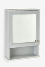 Grey Farnley Mirror Wall Cabinet