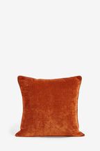 Burnt Orange 45 x 45cm Soft Velour Cushion