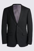 MOSS Charcoal Grey Regular Fit Stretch Suit: Jacket