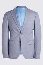 MOSS Grey Slim Stretch Suit: Jacket