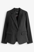 Black Tailored Single Breasted Jacket