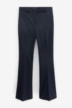 Navy Blue Tailored Bootcut Trousers