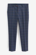 Jasnoniebieskie - Tailored Fit Check Suit: Trousers