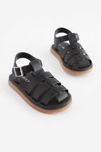 Czarny - Fisherman Sandals