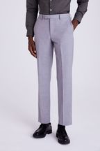 MOSS Slim Fit Grey Stretch Suit: Trousers